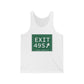 Merritt Parkway Exit 49S unisex tank top shirt - Merritt Parkway and Trumbull Connecticut gifts and merch by Finding Connecticut 