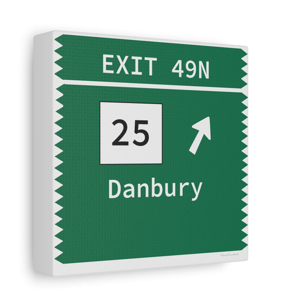Merritt Parkway Exit 49 wall art decor  - Merritt Parkway and Trumbull Connecticut gifts and merch by Finding Connecticut 
