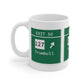 Merritt Parkway Exit 50 Mug - Trumbull Connecticut gifts and merch by Finding Connecticut 