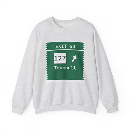Merritt Parkway Exit 50 sweatshirt - Trumbull Connecticut gifts and merch by Finding Connecticut