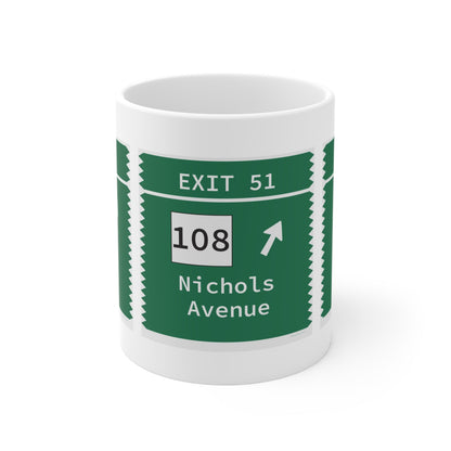 Merritt Parkway Exit 51 Mug - Trumbull Connecticut gifts and merch by Finding Connecticut 