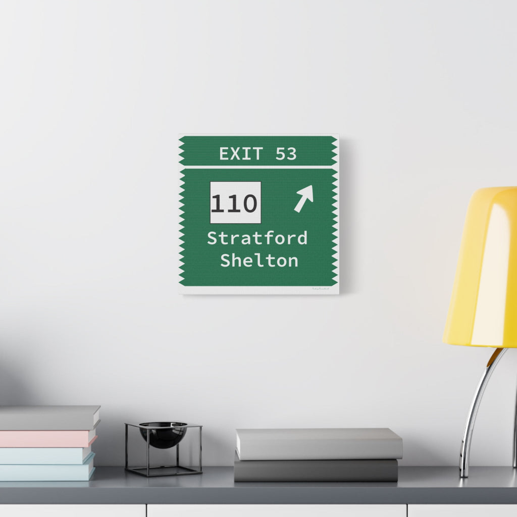 Merritt Parkway Exit 53 wall decor - stratford connecticut gifts and merch by finding connecticut 