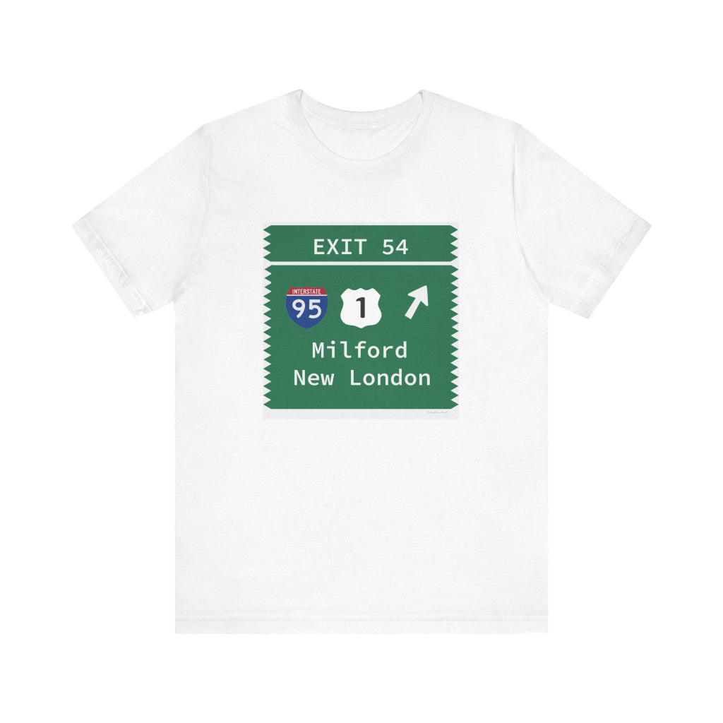 Merritt Parkway Exit 54 t shirt - Milford Connecticut gifts and merch by Finding Connecticut 