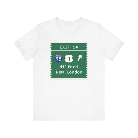 Merritt Parkway Exit 54 t shirt - Milford Connecticut gifts and merch by Finding Connecticut 