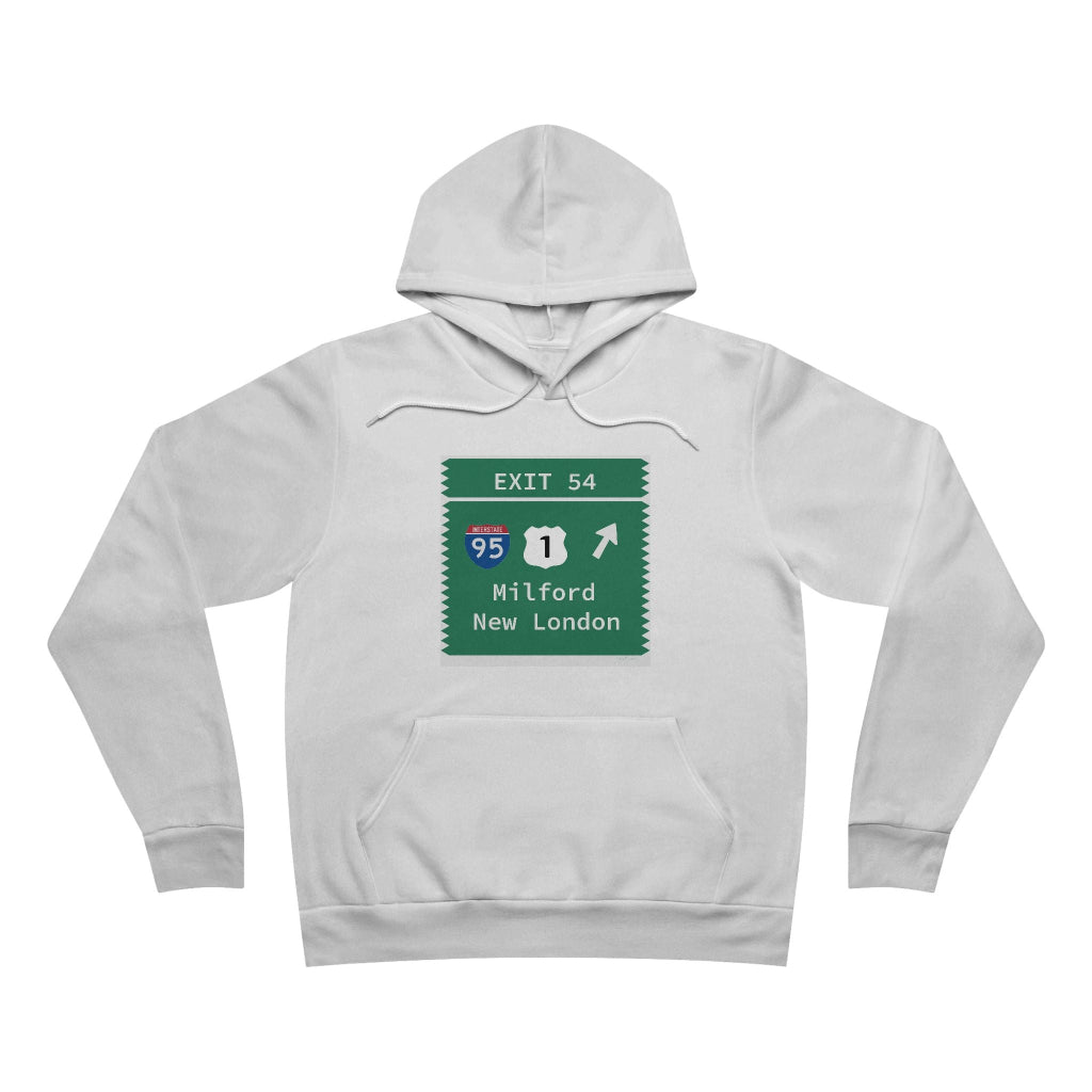 Merritt Parkway Exit 54 unisex hoodie sweatshirt - Milford Connecticut gifts and merch by finding connecticut 