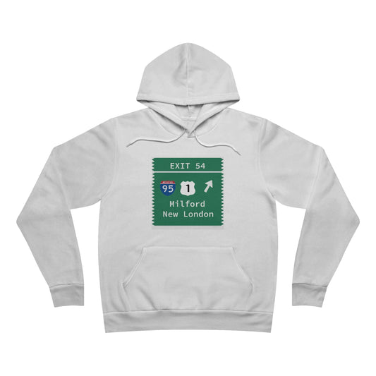 Merritt Parkway Exit 54 unisex hoodie sweatshirt - Milford Connecticut gifts and merch by finding connecticut 