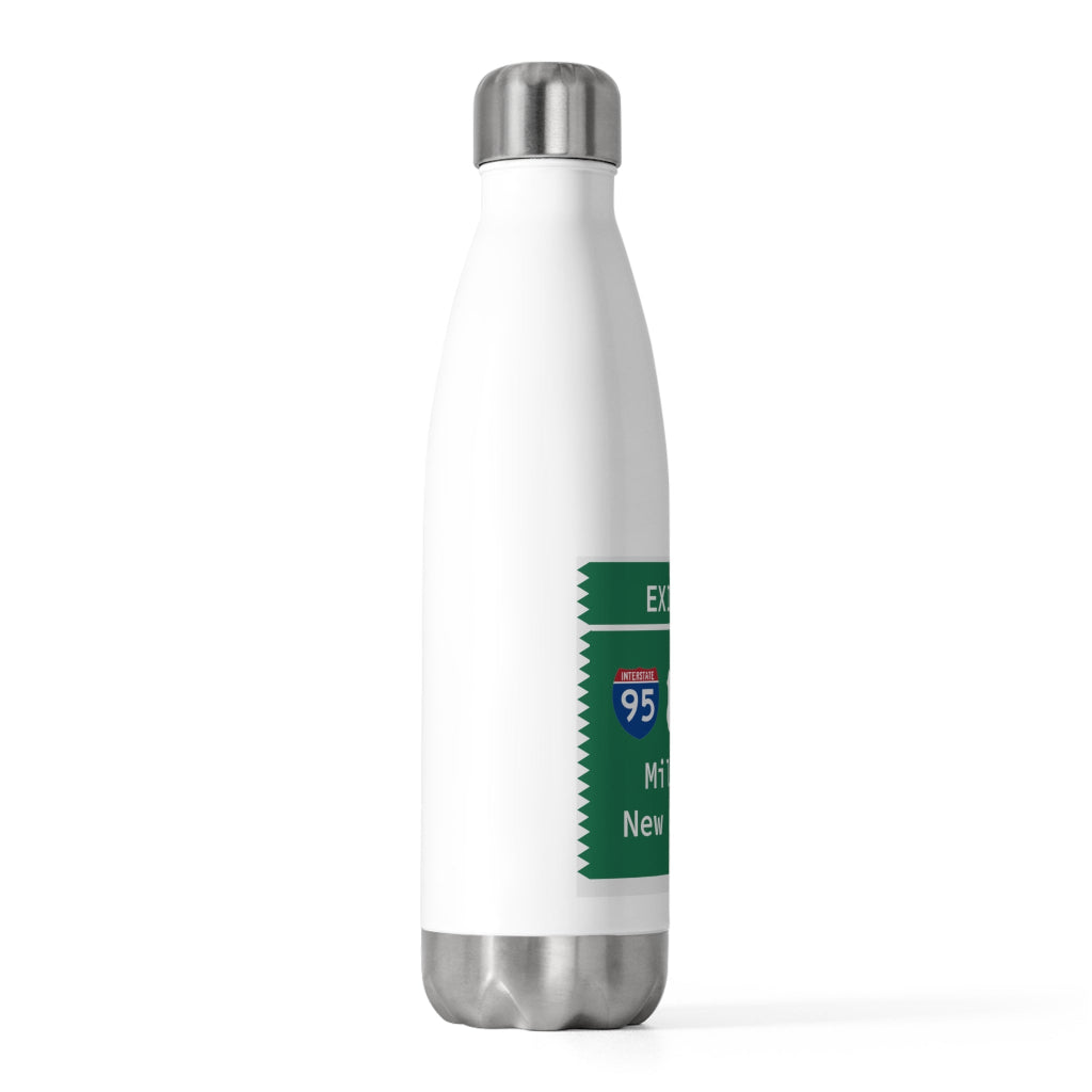 Merritt Parkway Exit 54 waterbottle - milford Connecticut gifts and merch by Finding Connecticut 