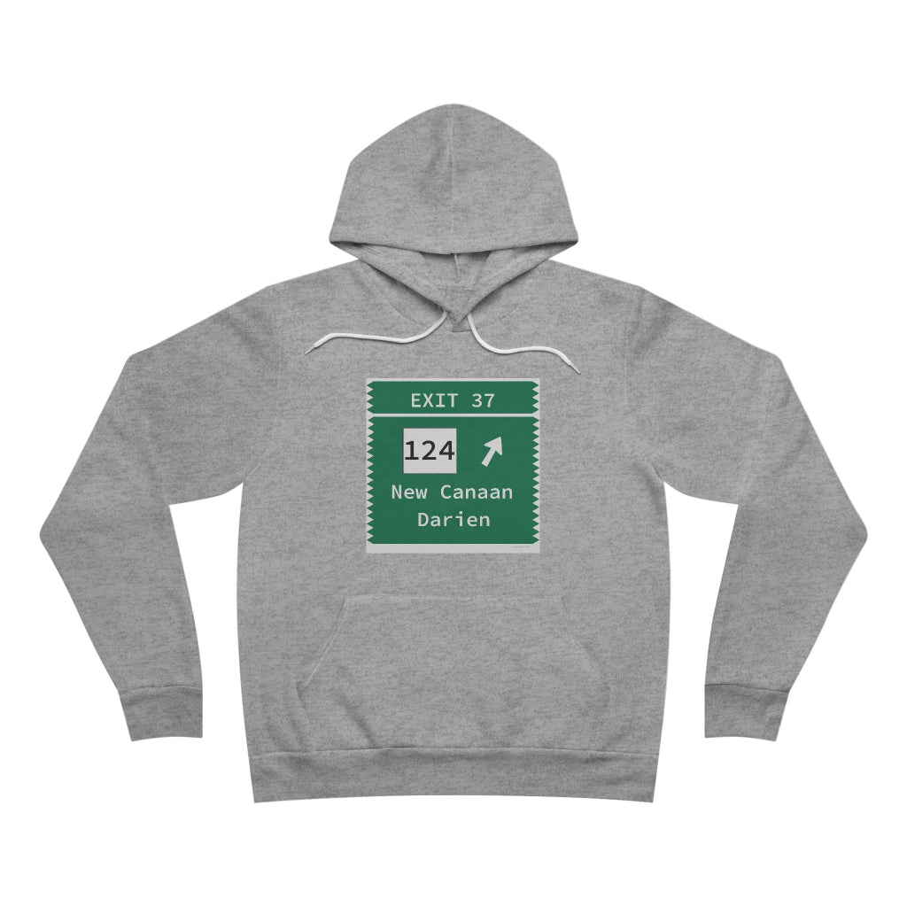 Merritt Parkway Exit exit 37 unisex hoodie sweatshirt - New Canaan Connecticut gifts and merch by Finding Connecticut