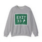 Merritt Parkway exit 33 sweatshirt - Merritt parkway and stamford connecticut gifts and merch by Finding Connecticut 