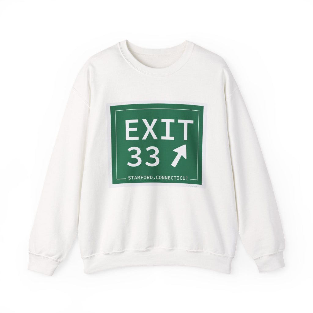 Merritt Parkway exit 33 sweatshirt - Merritt parkway and stamford connecticut gifts and merch by Finding Connecticut 