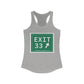 Merritt Parkway exit 33 women's tank top shirt - merritt parkway and stamford connecticut gifts and merch by Finding Connecticut 
