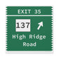 Merritt Parkway exit 35 wall art - merritt parkway and stamford connecticut gifts and merch by Finding Connecticut 