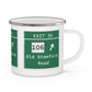 Merritt Parkway exit 36 camping mug - Merritt Parkway and New Canaan Connecticut gifts and merch by Finding Connecticut 