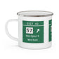 Merritt Parkway exit 42 camping mug - Merritt Parkway and Westport Connecticut gifts and merch by Finding Connecticut 