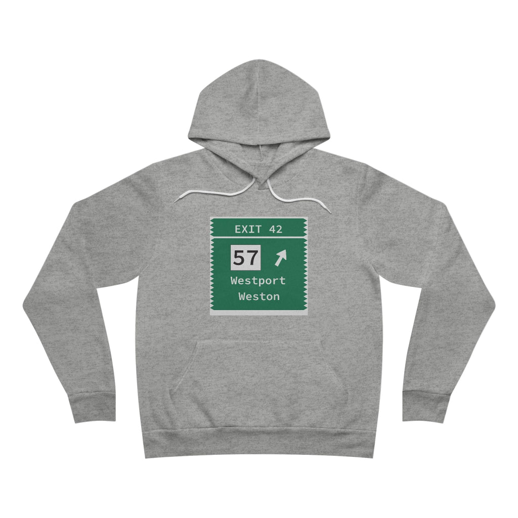 Merritt Parkway exit 42 unisex hoodie sweatshirt - westport connecticut gifts and merch by Finding Connecticut 