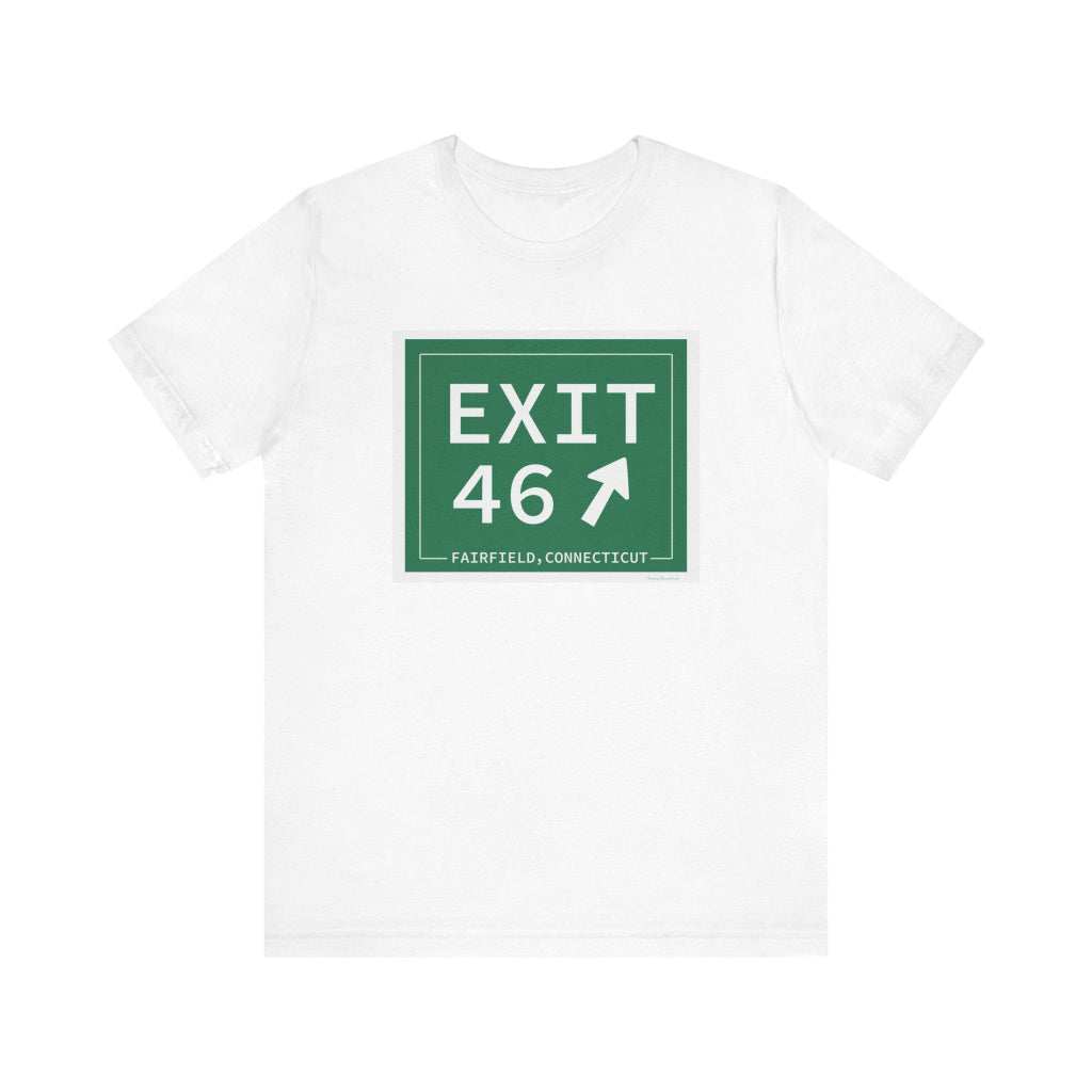 Merritt Parkway exit 46 t shirt -Merritt Parkway and fairfield connecticut gifts and merch by Finding Connecticut 