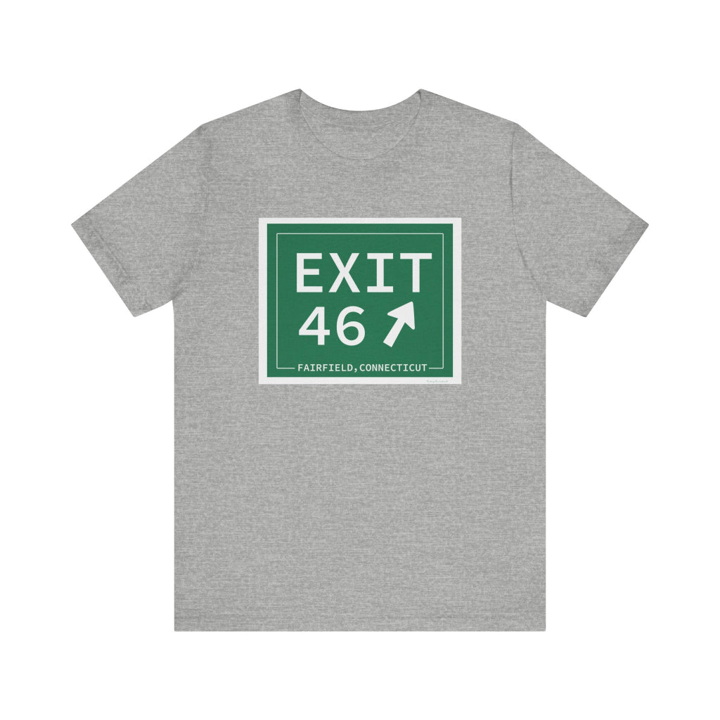 Merritt Parkway exit 46 t shirt -Merritt Parkway and fairfield connecticut gifts and merch by Finding Connecticut 