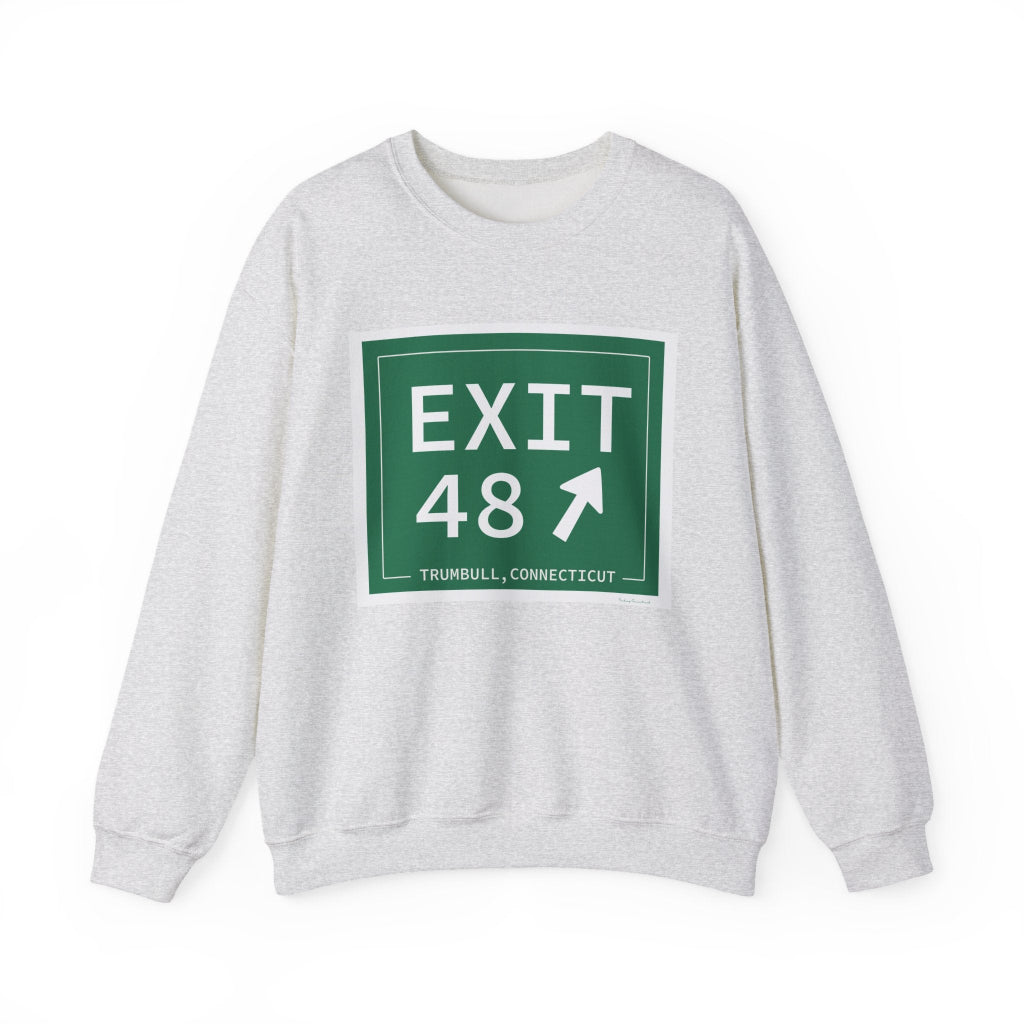 Merritt Parkway exit 48 sweatshirt - Merritt parkway and trumbull Connecticut gifts and merch by Finding Connecticut 