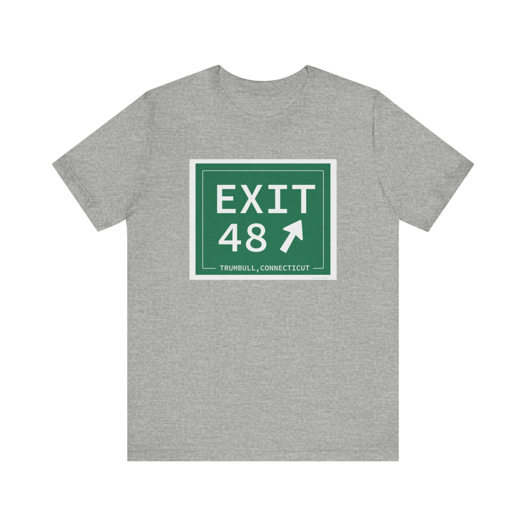 Merritt Parkway exit 48 tshirt - merritt parkway and trumbull connecticut gifts and merch by Finding Connecticut 