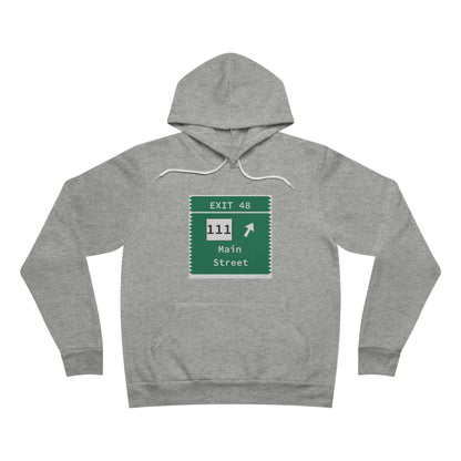 Merritt Parkway exit 48 unisex hoodie sweatshirt - Trumbull Connecticut gifts and merch by Finding Connecticut 