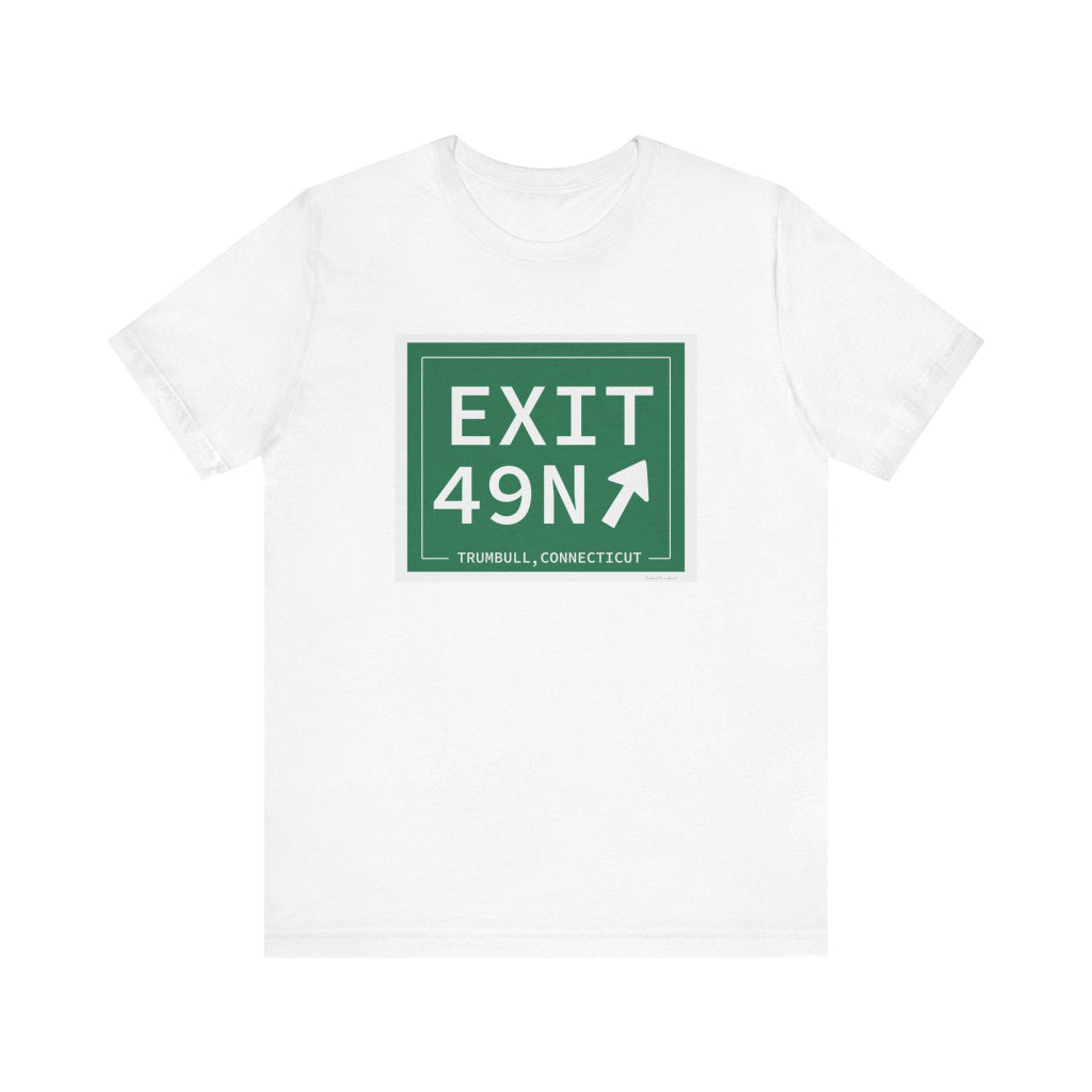 Merritt Parkway exit 49N t shirt - Merritt parkway and Trumbull Connecticut gifts and merch by Finding Connecticut 