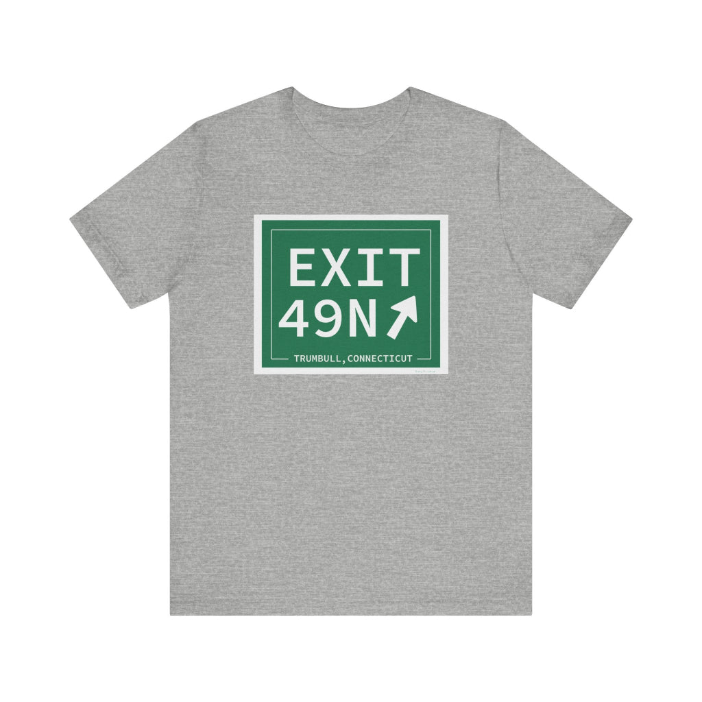 Merritt Parkway exit 49N t shirt - Merritt parkway and Trumbull Connecticut gifts and merch by Finding Connecticut 