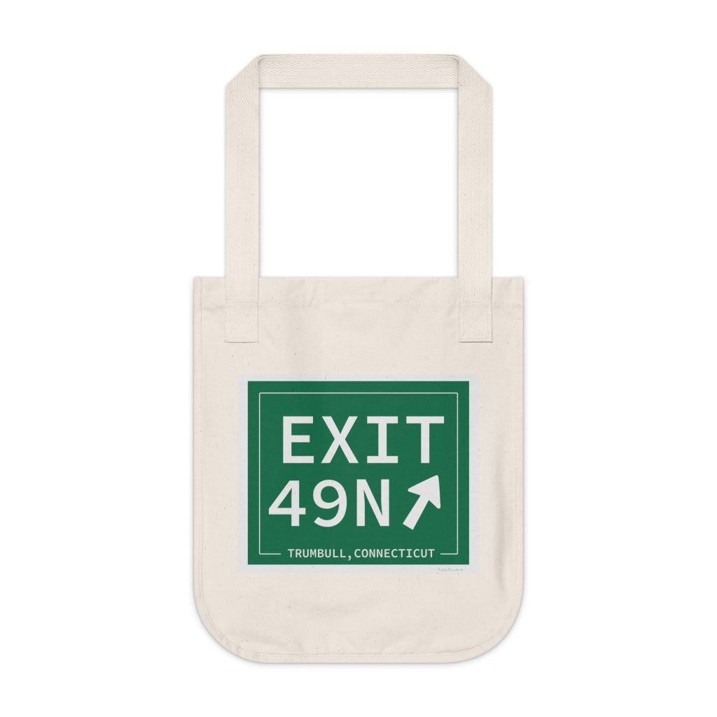 Merritt Parkway exit 49N tote bag - Merritt parkway and trumbull connecticut gifts and merch by Finding Connecticut 