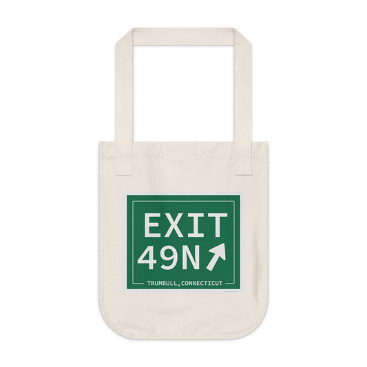 Merritt Parkway exit 49N tote bag - Merritt parkway and trumbull connecticut gifts and merch by Finding Connecticut 