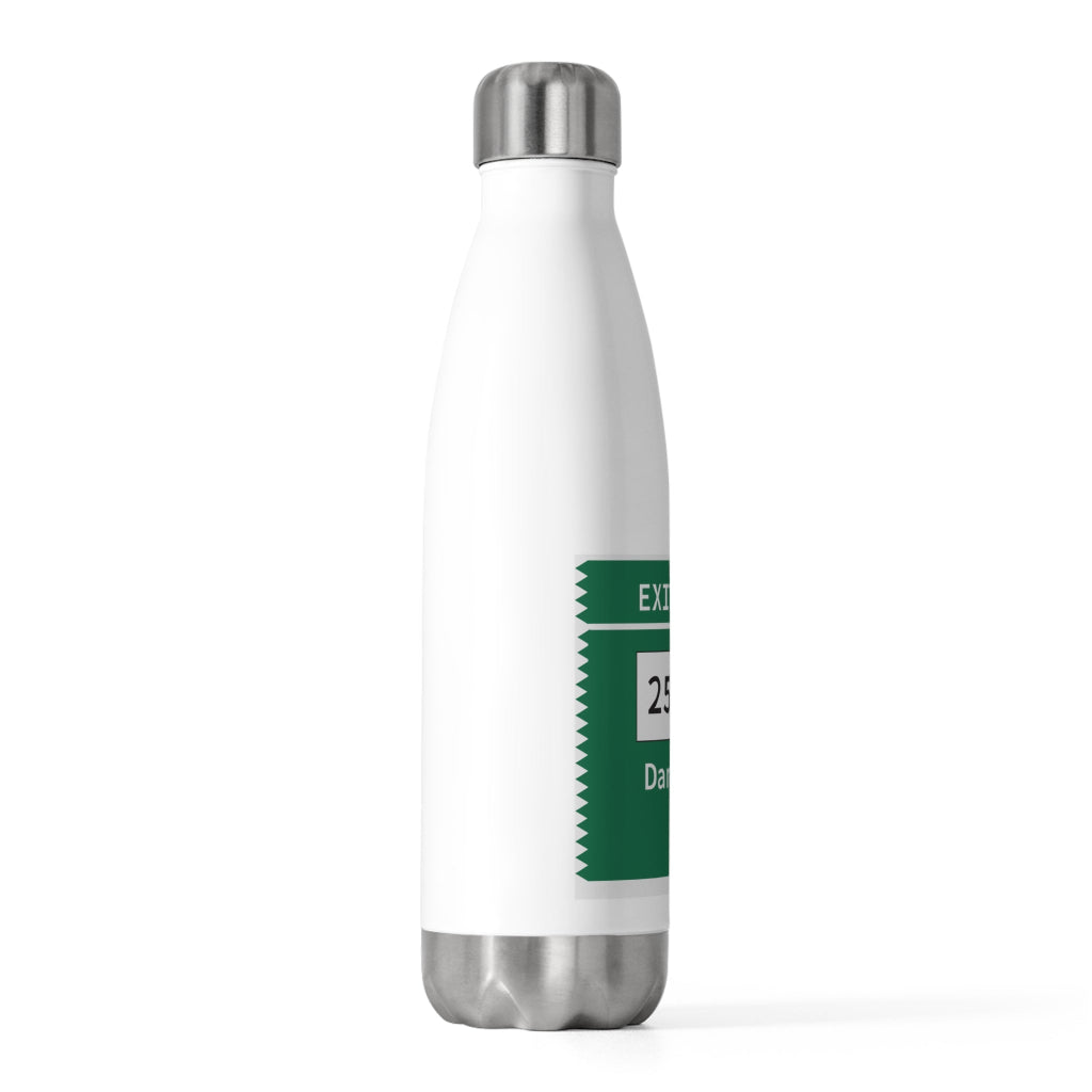 Merritt Parkway exit 49N water bottle - Merritt Parkway and trumbull conneticut gifts and merch by Finding Connecticut 