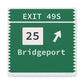 Merritt Parkway exit 49S art decor - Merritt Parkway and trumbull connecticut gifts and merch by Finding Connecticut 