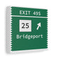 Merritt Parkway exit 49S art decor - Merritt Parkway and trumbull connecticut gifts and merch by Finding Connecticut 