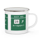 Merritt Parkway exit 49S camping mug - Merritt parkway and trumbull connecticut gifts and merch by Finding Connecticut 