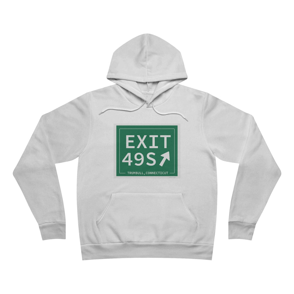 Merritt Parkway exit 49S hoodie sweatshirt - Merritt parkway and trumbull connecticut gifts and merch by Finding Connecticut 
