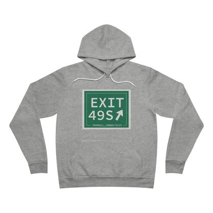 Merritt Parkway exit 49S hoodie sweatshirt - Merritt parkway and trumbull connecticut gifts and merch by Finding Connecticut 