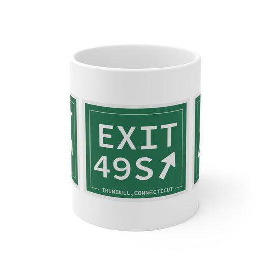 Merritt Parkway 3xit 49s mug - trumbull connecticut gifts and merch by Finding Connecticut 