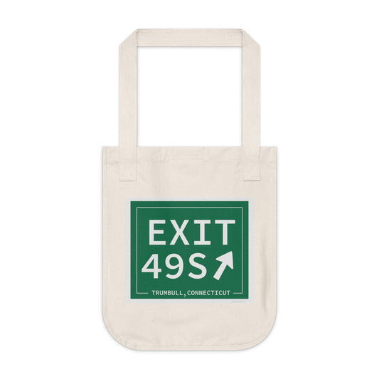 Merritt Parkway exit 49S tote bag - Merritt parkway and trumbull connecticut gifts and merch by Finding Connecticut 