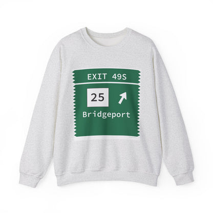 Merritt Parkway exit 49s sweatshirt - Trumbull Connecticut gifts and merch by Finding Connecticut 