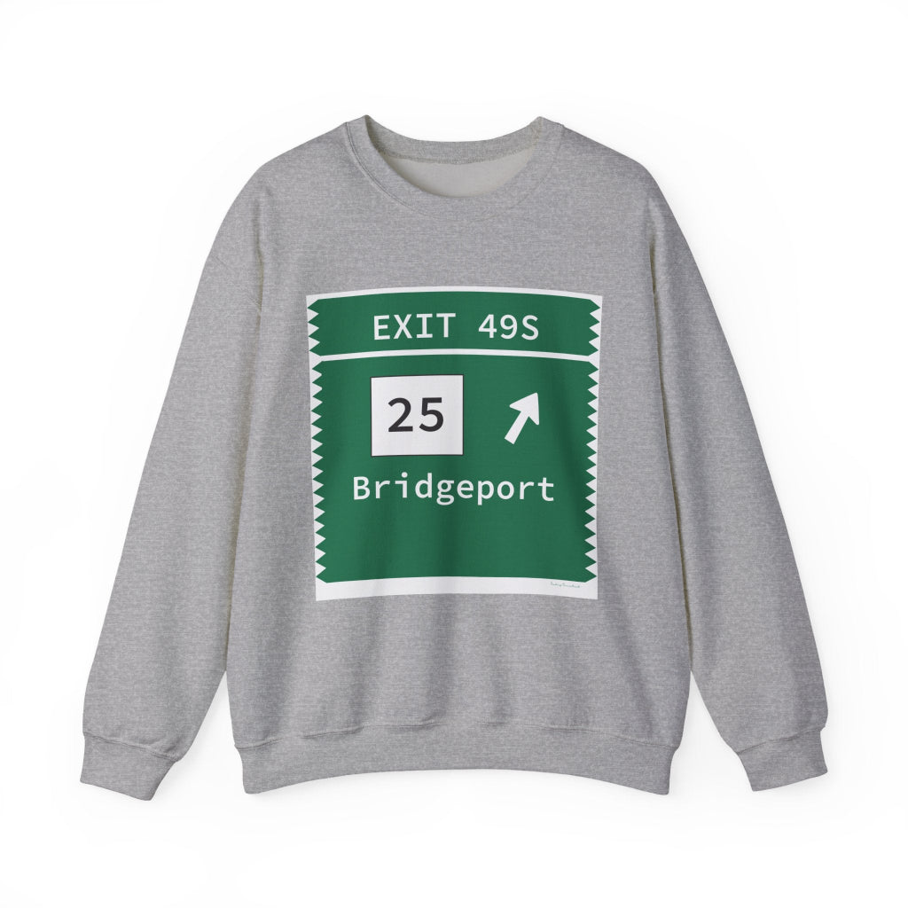Merritt Parkway exit 49s sweatshirt - Trumbull Connecticut gifts and merch by Finding Connecticut 