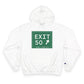 Merritt Parkway exit 50 champion hoodie sweatshirt - Merritt Parkway and trumbull connecticut gifts and merch by Finding Connecticut 