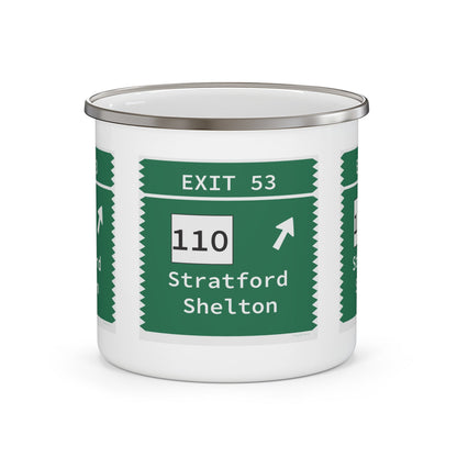 Merritt Parkway exit 53 mug - stratford connecticut gifts and merch by Finding Connecticut