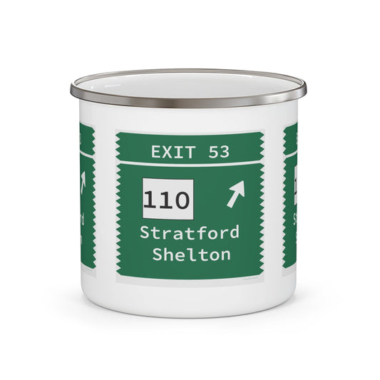 Merritt Parkway exit 53 mug - stratford connecticut gifts and merch by Finding Connecticut