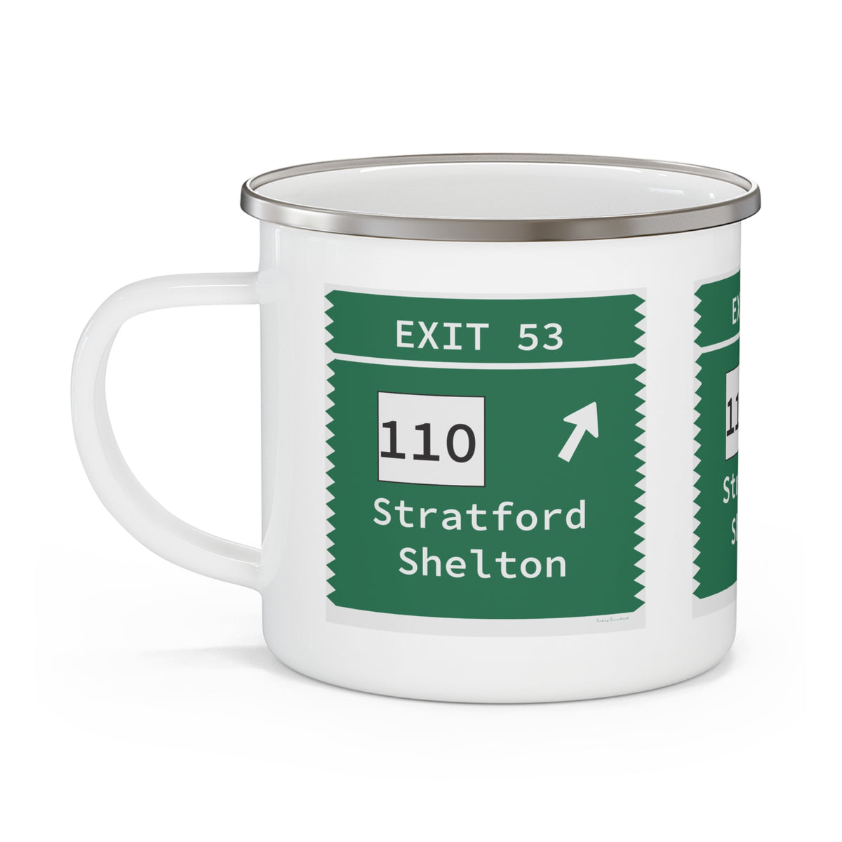Merritt Parkway exit 53 mug - stratford connecticut gifts and merch by Finding Connecticut