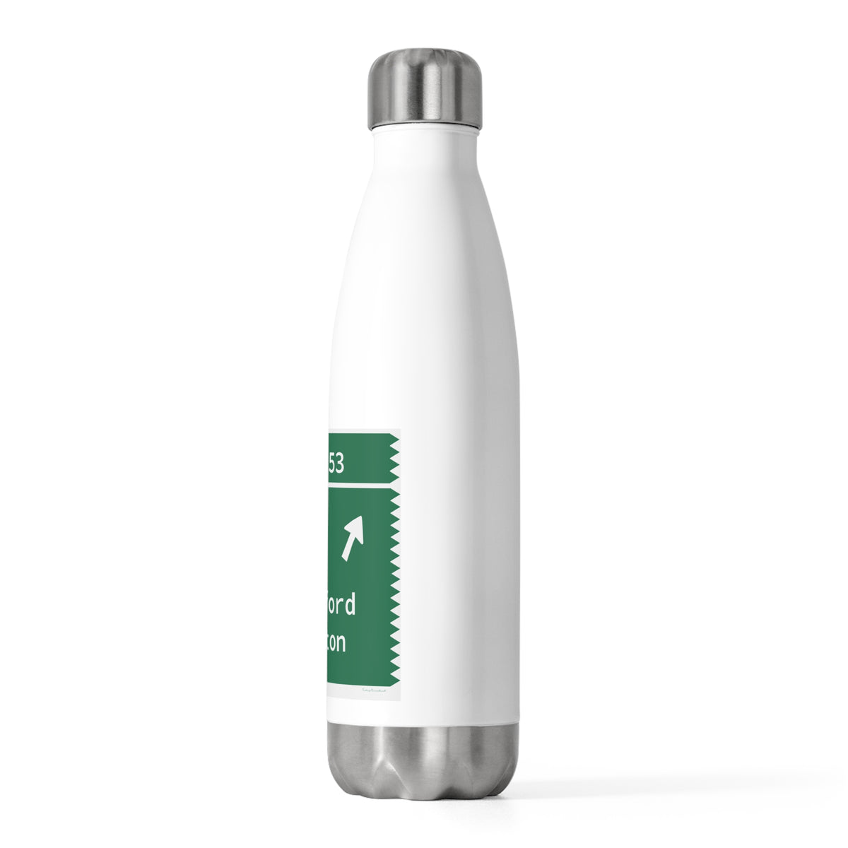 Merritt Parkway exit 53 waterbottle - stratford conencticut gifts and merch by finding connecticut 