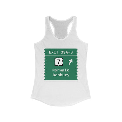 Merritt parkway exitA-B women's tank top shirt - Merritt parkway and norwalk connecticut gifts and merch by Finding Connecticut 