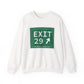 Merritt parkway exit 29 sweatshirt - merritt parkway and greenwich connecticut gifts and merch by Finding Connecticut 