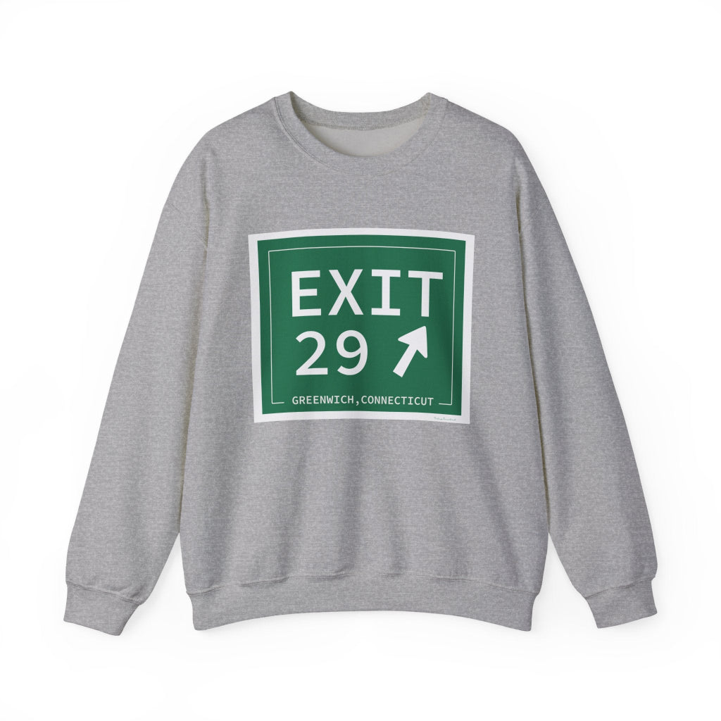 Merritt parkway exit 29 sweatshirt - merritt parkway and greenwich connecticut gifts and merch by Finding Connecticut 