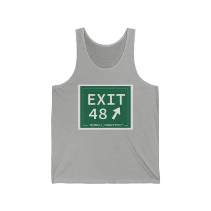 Merritt parkway exit 48 tank top shirt - merritt parkway and trumbull connecticut gifts and merch by Finding Connecticut 