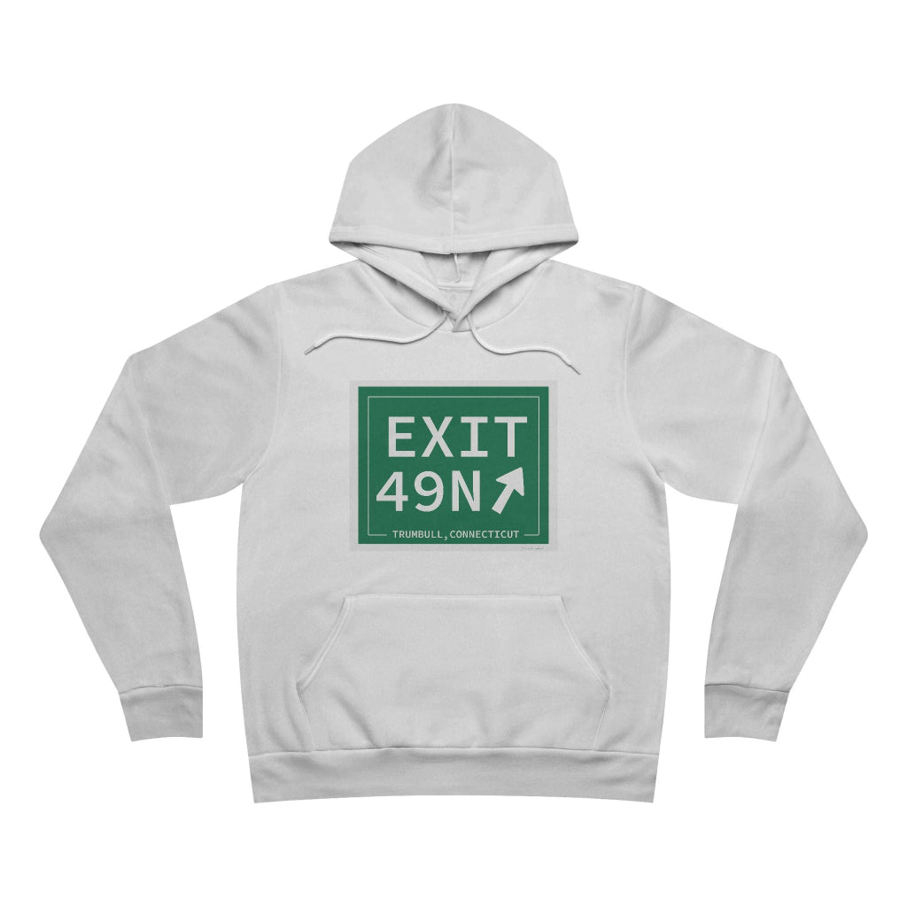 Merritt parkway exit 49N hoodie sweatshirt - merritt parkway and trumbull connecticut gifts and merch by Finding Connecticut
