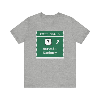Merritt parkwy exit 39A-B t shirt - Merritt parkway and Norwalk Connecticut gifts and merch by Finding Connecticut 