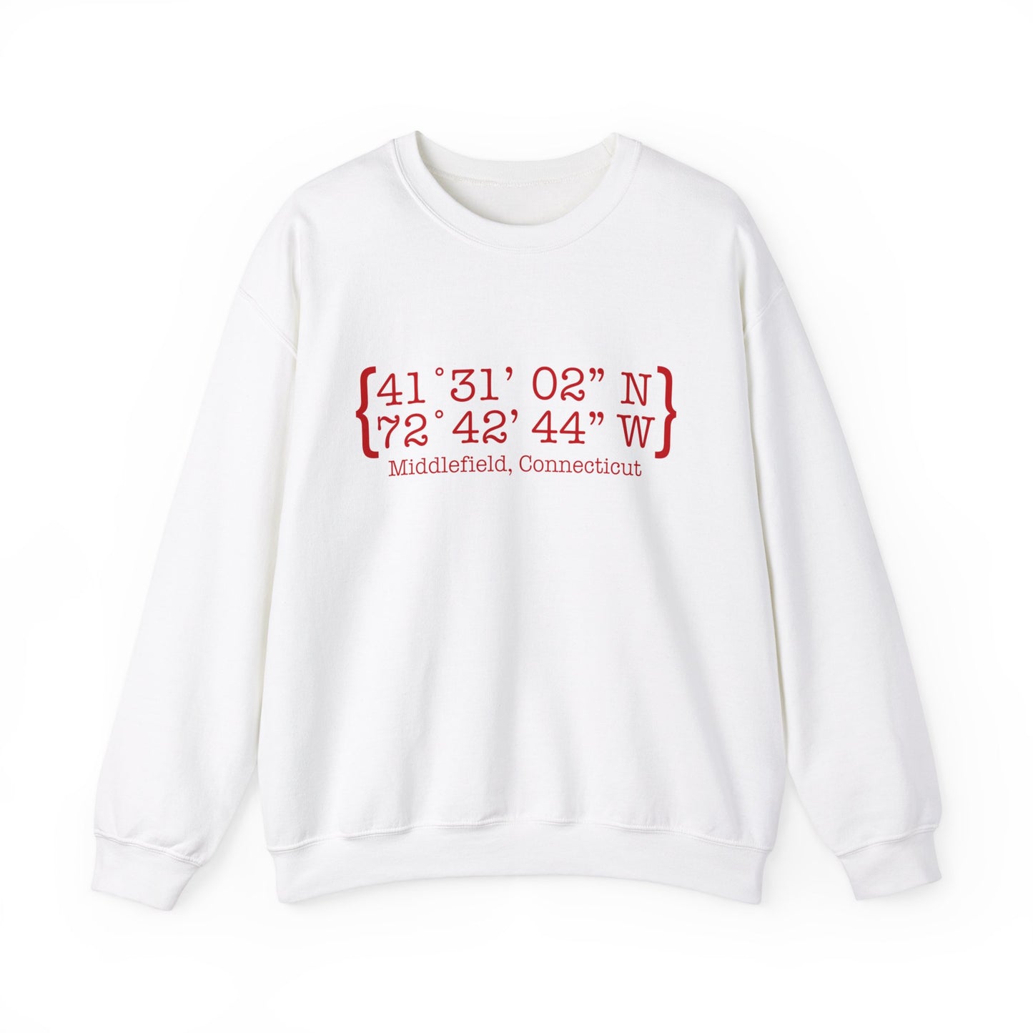 Middlefield Coordinates // Middlefield connecticut unisex sweatshirt // finding connecticut 